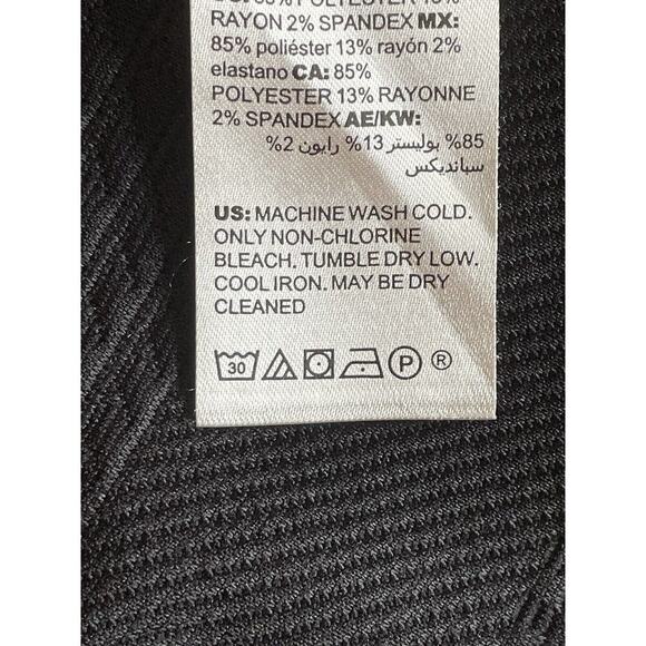 Chico’s Black Textured Boxy Blouse Size XL Career Office EUC - Picture 9 of 9